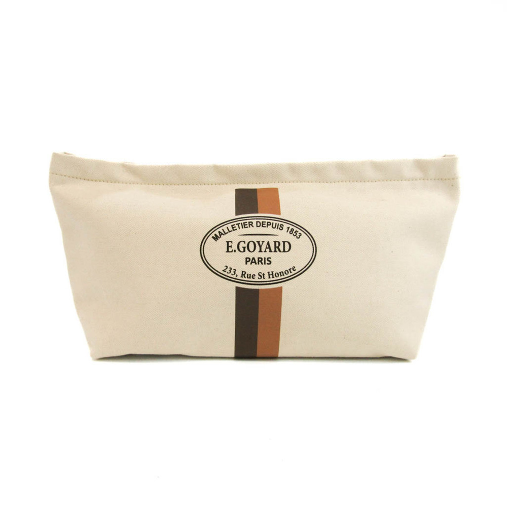GOYARD Tote Bag Pouch Inner Pouch Necessaire Women's Canvas Pouch Ivory - Picture 1 of 9